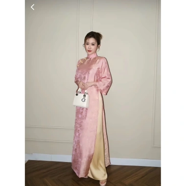 Áo Dài Tết Du Xuân Lụa Gấm Cao Cấp - Wonmen Dress Lich Thiệp Nữ Giá 278.000đ