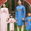 Áo dài Tết Phụng Nghi – Gấm vân điệp đứng form bố, gấm châu sa mềm mịn mẹ – 257k 2