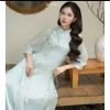 Áo dài Tết set tơ tấm ánh kim, thêu phối quần lụa 3 màu Y Hình - Haicogai 6