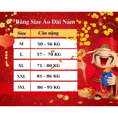 Áo Dài Tết Tatfa Cao Cấp Loại 1 Thêu Tay Full Size Nam Nữ - Giá 300.000đ