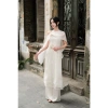 Áo dài Tết TIINSTORE cổ yếm dây phối khăn choàng 2.512ACT426 - Giá ưu đãi 945.000₫ 7