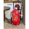 Áo dài Tết trend chăn con công kèm Bờm chính hãng - Giá ưu đãi 260,000₫ 7