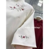 Áo dài thêu hoa Maian tay lửng nhung, quần lụa mềm mịn, mặc Tết - Giá 55.999₫ 9