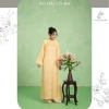 Áo Dài Tiểu Phụng Gấm Tằm Ánh Kim Đính Nơ Suông Dài Tay Loe Mặc Tết 329k Cô Ba 7