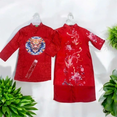 Áo Dài Truyền Thống Cặp Bé Trai & Bé Gái - Thời Trang Trẻ Em Giá 250.000 VNĐ 9 Áo Dài Truyền Thống Cặp Bé Trai & Bé Gái - Thời Trang Trẻ Em Giá 250.000 VNĐ 9