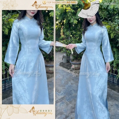 Áo dài truyền thống gấm hỷ trúc đào Ý Liễu ADC881 – May sẵn tay loe, phù hợp dự tiệc cưới lễ tết, giá ưu đãi 288.120₫