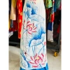Áo dài truyền thống hoa sen tay cánh tiên, voan tơ trắng + quần ống - Giá 190.000₫ 5
