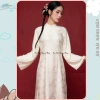 Áo Dài Truyền Thống Ôm Tiểu Vũ Vải Gấm Cao Cấp Cổ Cao Tay Dài - Nàng Mây Sang Trọng 119k 2