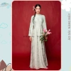 Áo Dài Truyền Thống Ôm Tiểu Vũ Vải Gấm Cao Cấp Cổ Cao Tay Dài - Nàng Mây Sang Trọng 119k 6