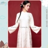 Áo Dài Truyền Thống Ôm Tiểu Vũ Vải Gấm Cao Cấp Cổ Cao Tay Dài - Nàng Mây Sang Trọng 119k 10
