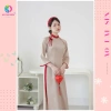 Áo dài Vân Chi dáng ôm lụa ngọc trai, nơ cách điệu trẻ trung - Áo Dài Sen 200k 5