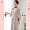 Áo dài Vân Chi dáng ôm lụa ngọc trai, nơ cách điệu trẻ trung - Áo Dài Sen 200k 7
