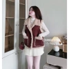 Áo ghile da lộn lót lông dáng rộng dày dặn - Giá chỉ 304.999₫, giảm 76.250₫ 4