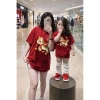 Áo Gia Đình BÍNH NGỌ 2.026 Cotton Đỏ Ngựa May Mắn (8-85kg) Giá 59.900 10