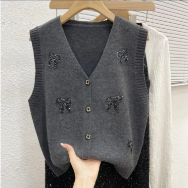 Áo gilê dệt kim không tay kiểu mới, thời trang hiện đại, dễ phối đồ - Giá chỉ 189.750₫ 8