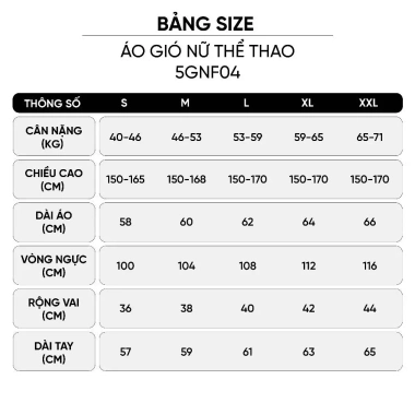 Áo Gió Nữ 2 Lớp Cao Cấp Chống Thấm Nước Cản Gió Trẻ Trung 5GNF04 - Giảm giá 555k