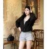 Áo Gió Nữ 2 Lớp Croptop Có Mũ, Chống Nước Nhẹ Nhàng - Giá 299k (Giảm 5% Đến 50k) 4