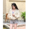 Áo Gió Nữ 2 Lớp Croptop Có Mũ, Chống Nước Nhẹ Nhàng - Giá 299k (Giảm 5% Đến 50k) 5