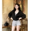Áo Gió Nữ 2 Lớp Croptop Có Mũ, Chống Nước Nhẹ Nhàng - Giá 299k (Giảm 5% Đến 50k) 7