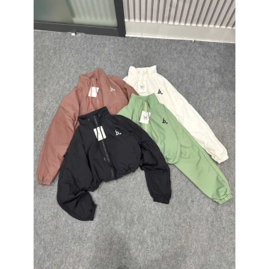 Áo Gió Nữ Cổ Cao Croptop 2 Túi Vải Dù 2 Lớp Quảng Châu Cao Cấp TP65 Giá 159k