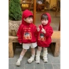 Áo Hoodie Đỏ trẻ em in hình Tết 6-26kg, siêu mềm, giảm giá 22% chỉ 114.000₫