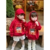 Áo Hoodie Đỏ trẻ em in hình Tết 6-26kg, siêu mềm, giảm giá 22% chỉ 114.000₫ 3