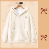 Áo Hoodie Zip Thêu Unisex PEABOO HZ BST01 Mini Nỉ Bông Form Rộng Mũ 2 Lớp