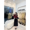 Áo khóa ngoài Dạ Tweed 2 màu Đỏ-Đen, viền Bèo 2 lớp, đệm vai tỉ mỉ - Giá 143.400₫ 2