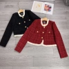 Áo khóa ngoài Dạ Tweed 2 màu Đỏ-Đen, viền Bèo 2 lớp, đệm vai tỉ mỉ - Giá 143.400₫ 8