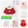 Áo khoác bé gái 14-16KG BST 35 Noel Tết, mũ giữ ấm, áo ghile, áo phao, áo nỉ cao cấp