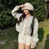 Áo khoác bomber dạ ép dáng ngắn croptop nữ thu đông 2.026 - Giá ưu đãi 159k