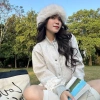 Áo Khoác Bomber Dạ Ép Dáng Ngắn Croptop Nữ Thu Đông Mặc Tết 2.026 Giá 215k 3