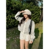Áo Khoác Bomber Dạ Ép Nữ Dáng Ngắn Croptop Thu Đông - Phong Cách Tết 2.025 Giá 169k