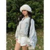 Áo khoác bomber dạ nữ ngắn croptop thu đông – Phong cách tết 2.025, chỉ 236.500₫ 7