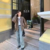 Áo khoác bomber da unisex chống gió, chống nước, siêu ngầu, năng động, thời trang 8