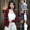 Áo khoác cadigan dài nữ basic cotton mịn ôm body - Giá chỉ 72.000đ giảm từ 91.440đ 2
