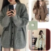 Áo Khoác Cardigan Bigsz Dáng Dễ Mặc Phối Gân Dọc Mẫu Hot 2.024 Phù Hợp Mọi Tuổi