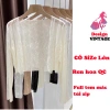 Áo khoác cardigan croptop dài tay nữ vải len lưới hoa xuyên thấu 68.000₫