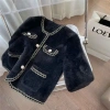 Áo khoác cardigan dạ lông thỏ cúc ngọc - áo len chảnh cho nữ HMBOUTI SP24 giá 189k 6