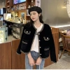 Áo khoác cardigan dạ lông thỏ cúc ngọc - áo len chảnh cho nữ HMBOUTI SP24 giá 189k 9