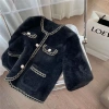 Áo khoác cardigan dạ lông thỏ viền ngọc đính cúc - Hàng Quảng Châu Loại 1 - FREESHIP - Giá chỉ 189.000đ 7