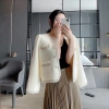 Áo khoác cardigan dạ lông thỏ viền ngọc đính cúc - Hàng Quảng Châu Loại 1 - FREESHIP - Giá chỉ 189.000đ 10