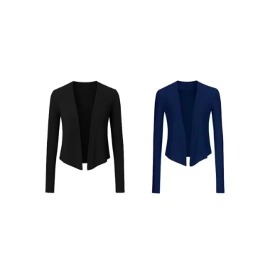 Áo khoác cardigan dài thun co giãn basic thanh lịch, hotgirl mùa thu đông 7