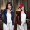 Áo khoác cardigan dáng dài nữ thun co giãn basic thanh lịch, hotgirl mùa thu đông, chuẩn Hàn Quốc - giá chỉ 55k (giảm từ 70k) 10