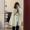 Áo khoác cardigan dệt kim unisex thu đông, màu trơn rộng rãi, giảm 20% - 154.700₫ 9