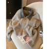 Áo khoác cardigan len croptop khóa kéo 2 chiều, cổ sơ mi DABA SP252 - Giá 199k 9