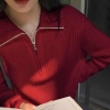 Áo khoác cardigan len dệt kim thu đông QCCC Khóa cổ bẻ phong cách Hàn Quốc, giao trước Tết, chỉ 179.000₫ 2