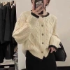 Áo khoác cardigan len vặn thừng dáng ngắn pastel - phong cách Hàn Quốc, giao trước Tết, giảm giá 20% 7