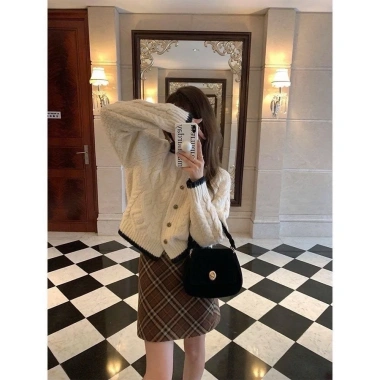 Áo khoác cardigan len vặn thừng xoắn pastel thu đông HMBOUTI SP28 giao trước Tết 179k