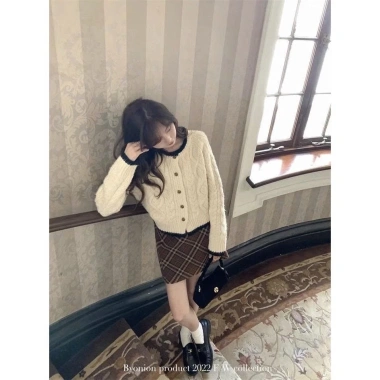 Áo khoác cardigan len vặn thừng xoắn pastel thu đông HMBOUTI SP28 giao trước Tết 179k